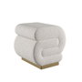 Atelier Del Sofa Puff Crema Ancho 40 cm Alto 42 cm Profundo 42 cm
